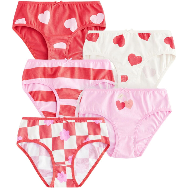 Next Nohavičky ružová / červená / biela 62847384