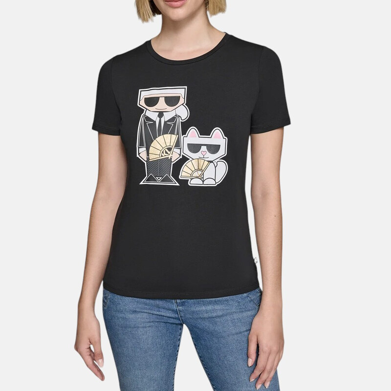 Dámské černé triko Karl Lagerfeld Paris 56163 62852093