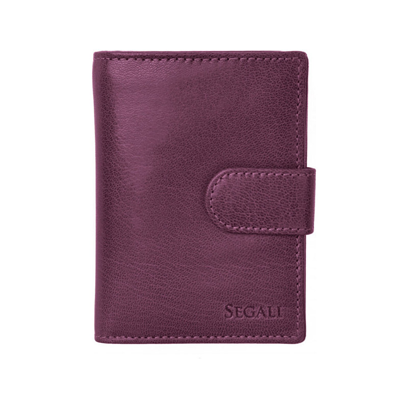 SEGALI Dámska kožená peňaženka 7319 fuchsia 66593054