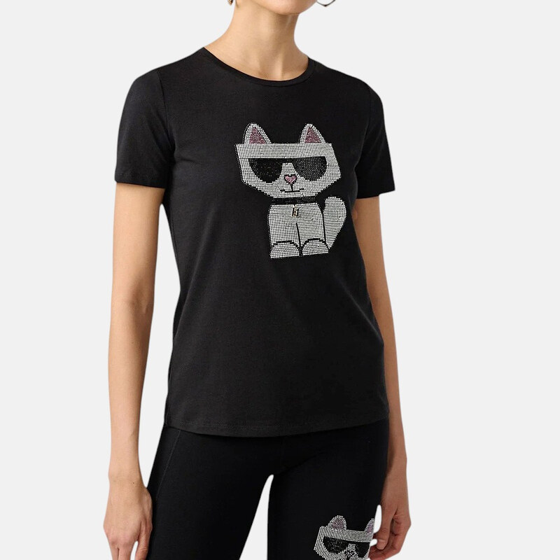 Dámské černé triko Karl Lagerfeld Paris 56169 62854733