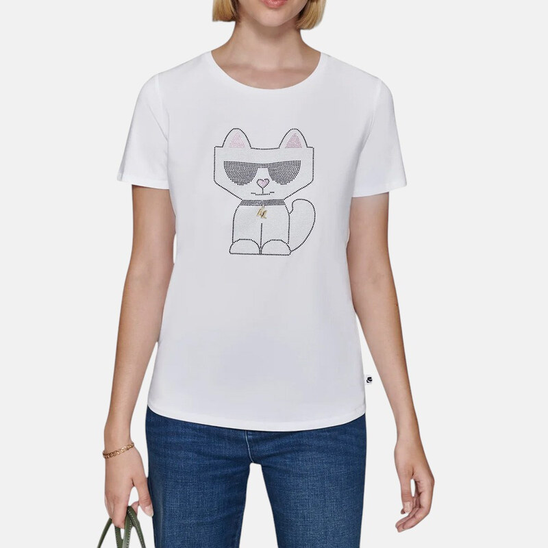 Dámské bílé triko Karl Lagerfeld Paris 56170 62854734