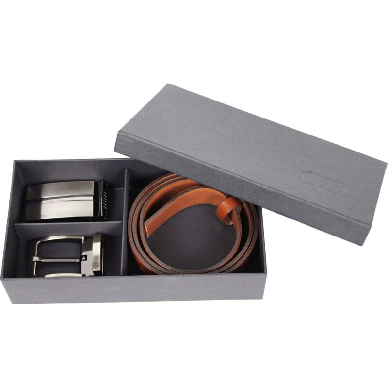 Penny Belts Pánsky darčekový set opasku hnedý 3 48179937