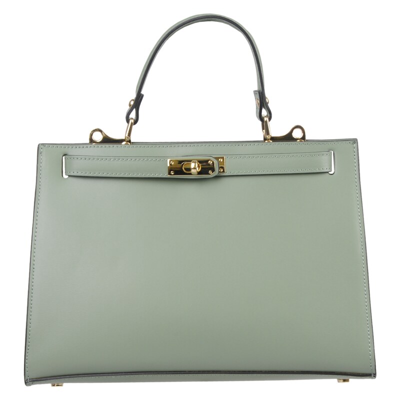 Khaki kožená talianska kabelka Anita Grande Khaki NovaKabelka.sk 62856050