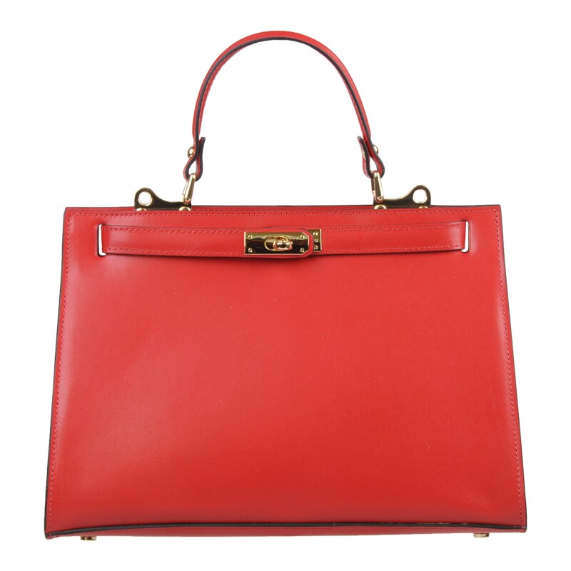 Červená kožená talianska kabelka Anita Grande Rossa NovaKabelka.sk 62856051