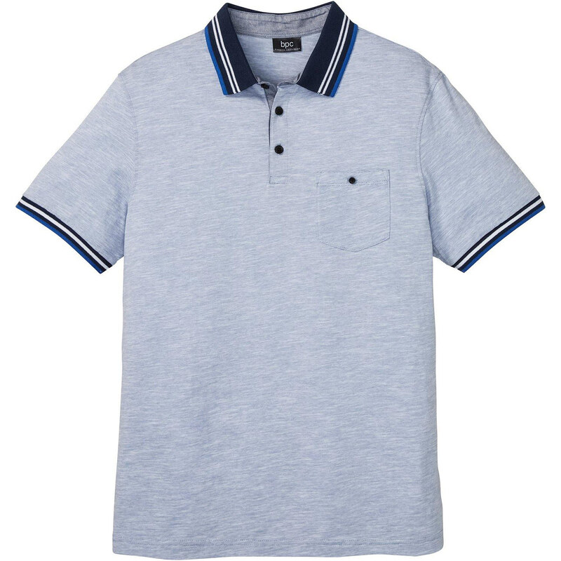 bonprix Polo tričko z čistej bavlny, farba modrá 50747491