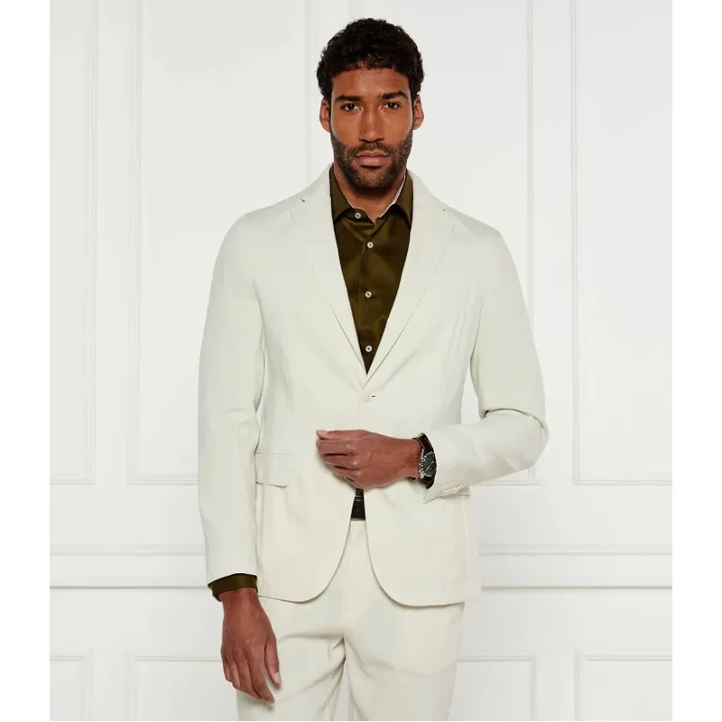 BOSS BLACK Ľanová sako P-Hanry-Flaps-WG-252 | Slim Fit 62858250