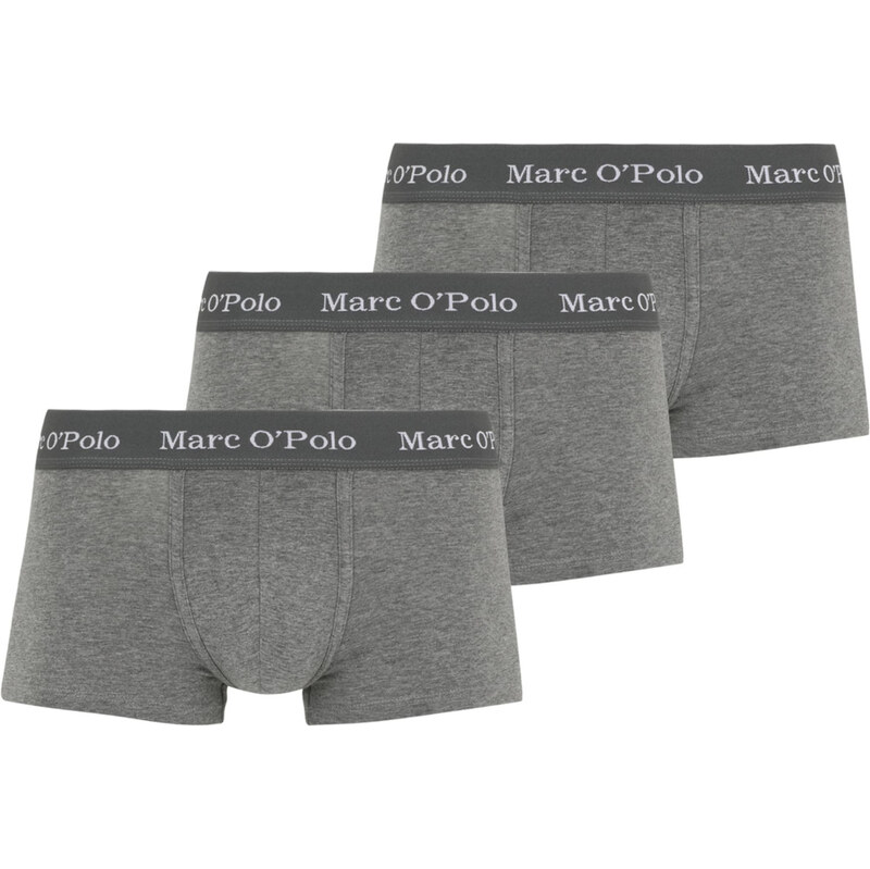 Marc OPolo Boxerky Essentials sivá melírovaná / biela 62863170