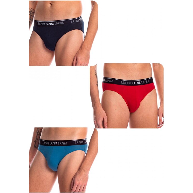 LAMA Pánske slipy 3 pack 1020SD 62870415