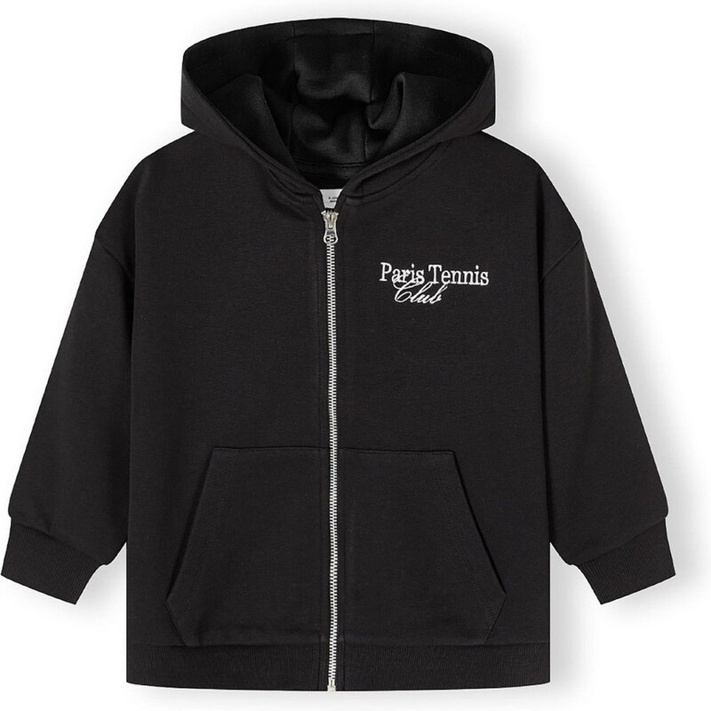 MINOTI Tepláková bunda čierna / biela 62863782