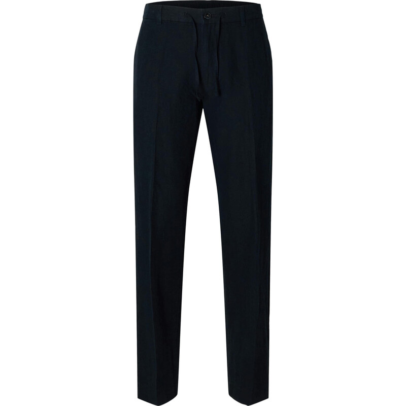 SELECTED Nohavice s pukmi SLH196-Leroy tmavomodrá 63165341