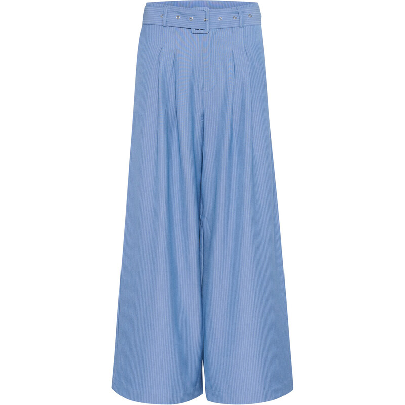 My Essential Wardrobe Nohavice VittaMW svetlomodrá / šedobiela 63165371