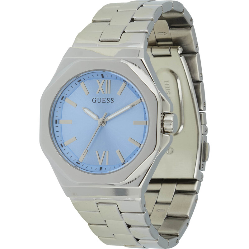 GUESS Analógové hodinky azúrová / strieborná 62863962