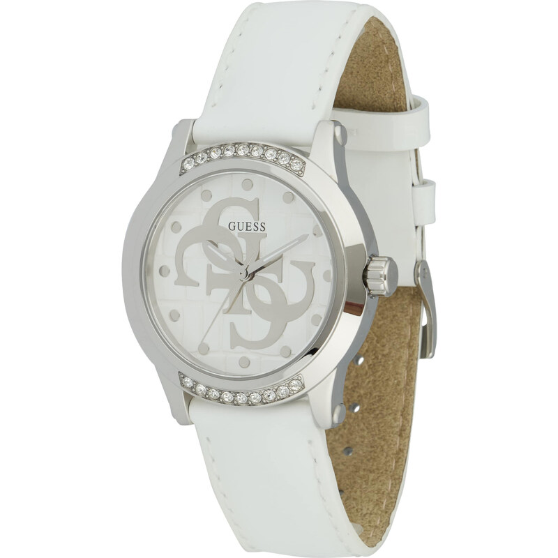 GUESS Analógové hodinky strieborná / biela 62863963