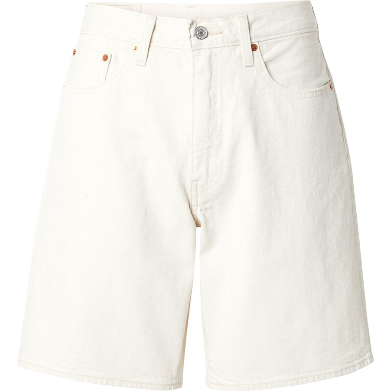 LEVIS Džínsy 468 Loose Shorts Linen + Denim biela 62863285
