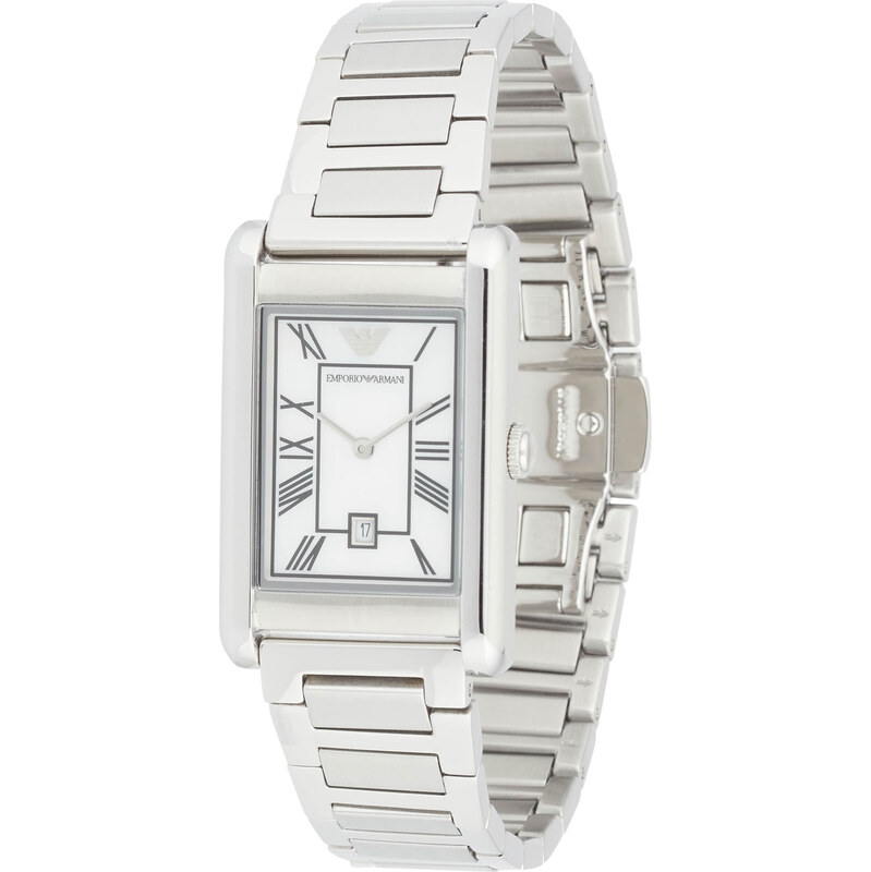 Emporio Armani Analógové hodinky čierna / strieborná / biela 62864030