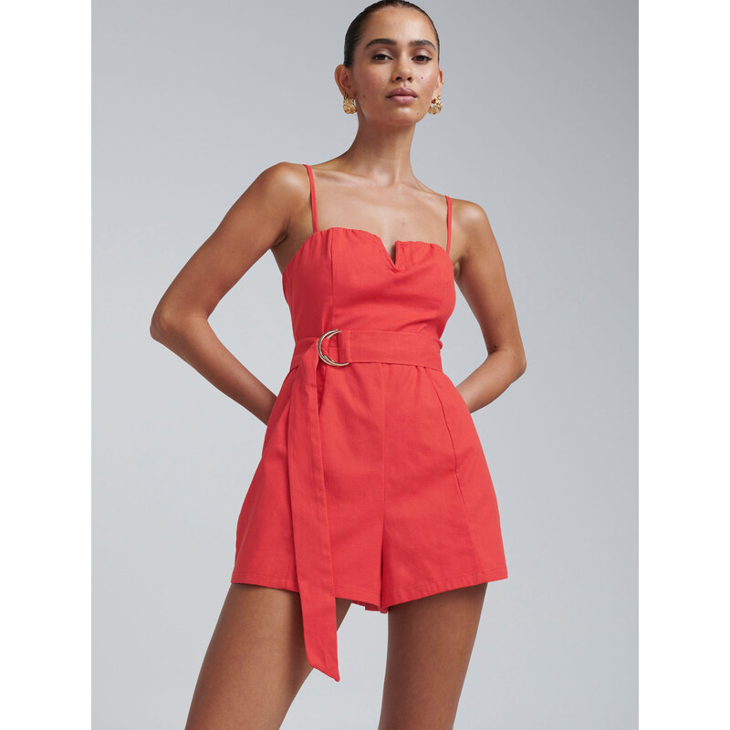 BWLDR Overal FI COTTON PLAYSUIT koralová 62879687