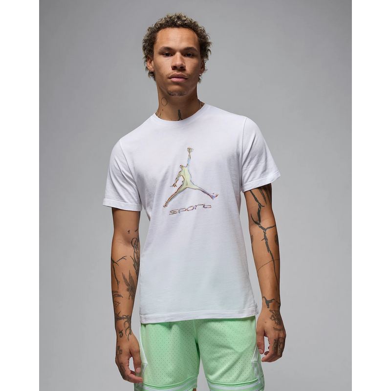 Jordan Sport Mens Dri-FIT T-Shirt WHITE/BLACK 62861897