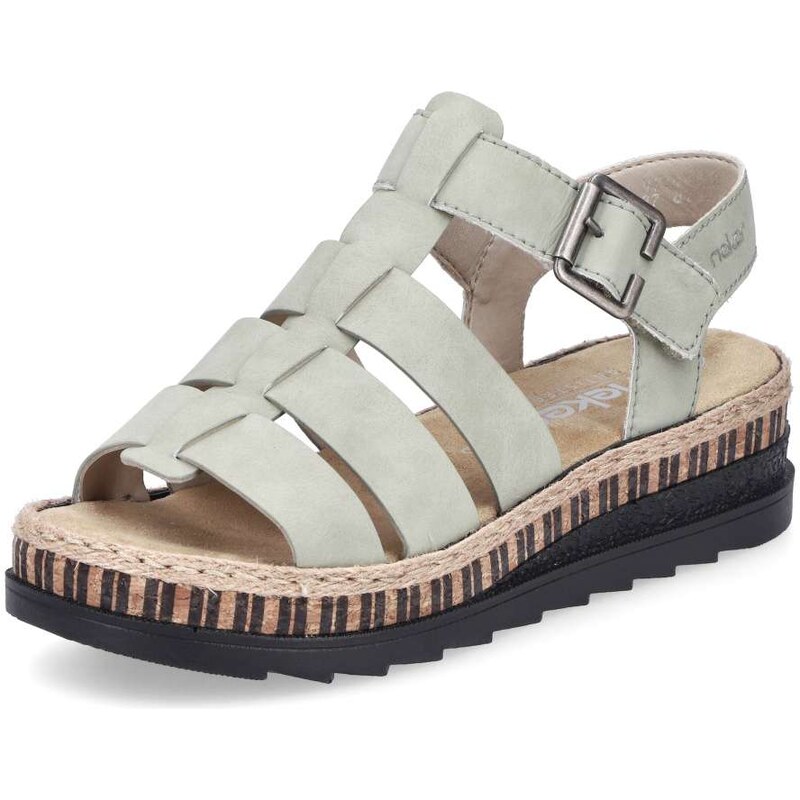 E-shop Dámske sandále RIEKER V7904-52 zelená S6