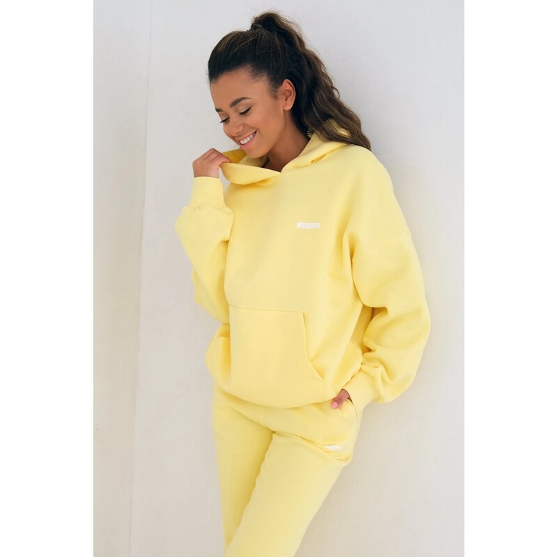 Mosquito Dámska tepláková mikina s kapucňou Pure Sour Yellow žltá, 62867718