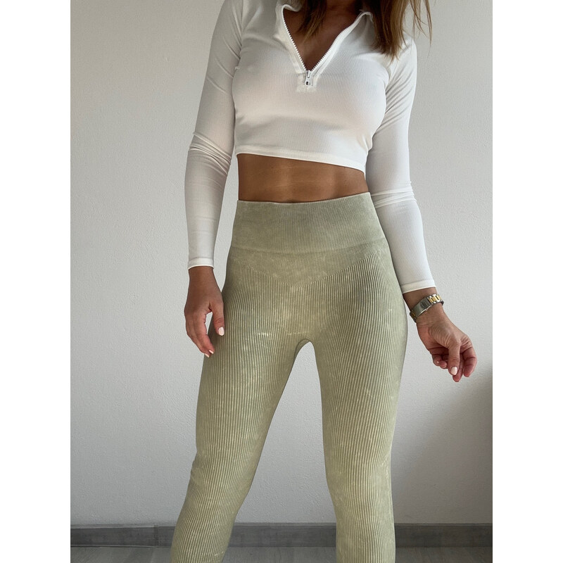 Sim Fashion Batikované bezšvové legíny BETINA