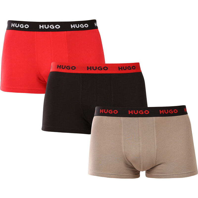 3PACK pánske boxerky HUGO viacfarebné (50532611 979) 62869545