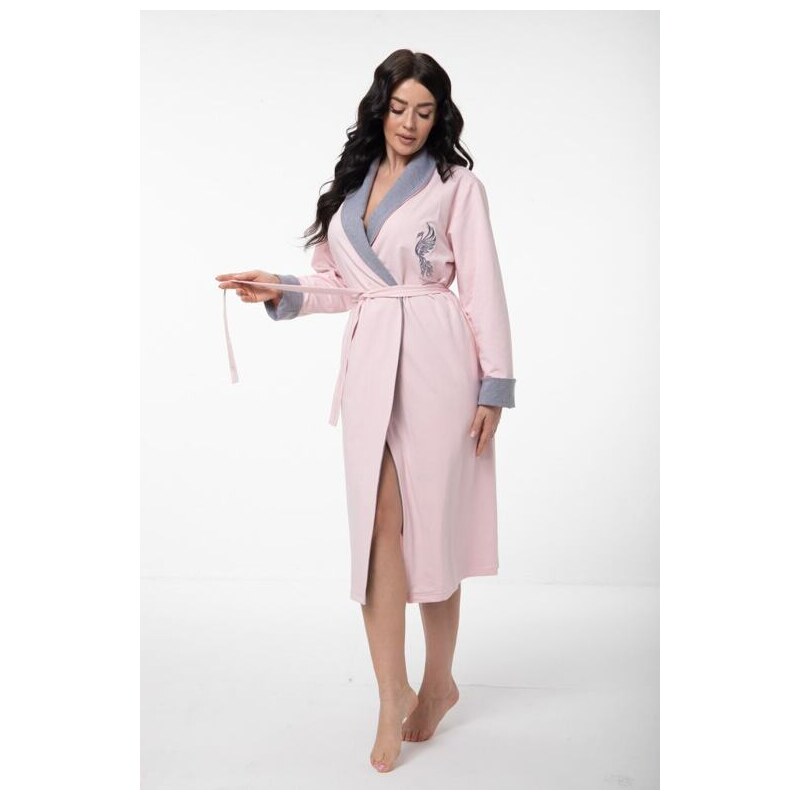 Dorota Bavlnený dámsky župan Fénix II ružový 64280590