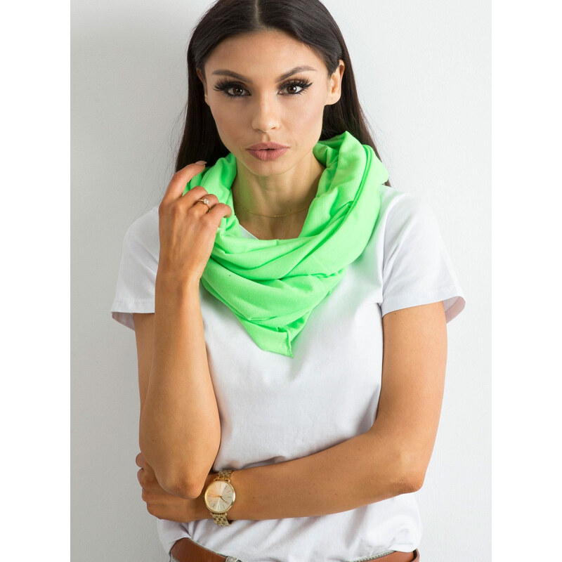 BASIC Neónovo zelená dámska šatka AT-KM-14560.31P-fluo green 18753642