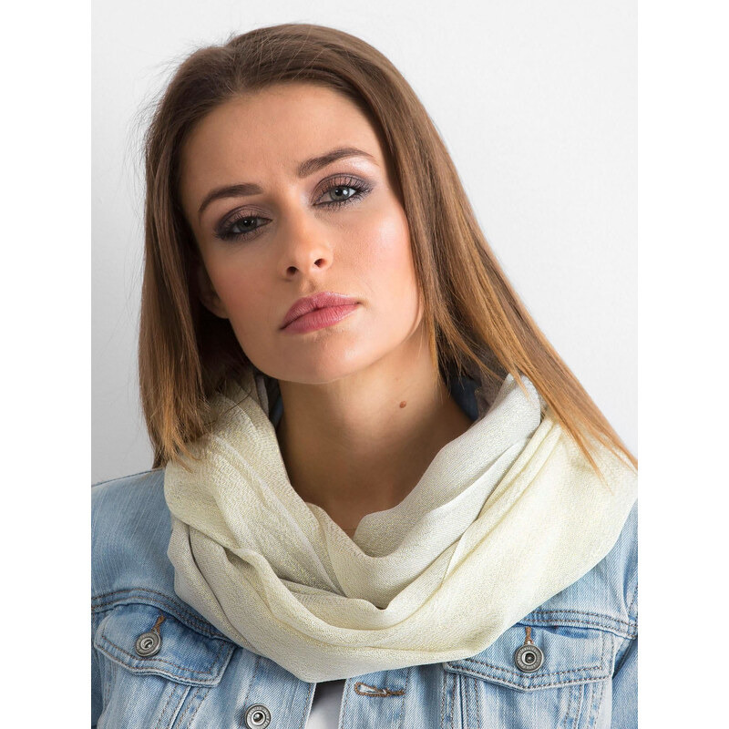 BASIC Béžova leskla dámska šatka -Nech-KM-BF48021.31P-beige 25630364