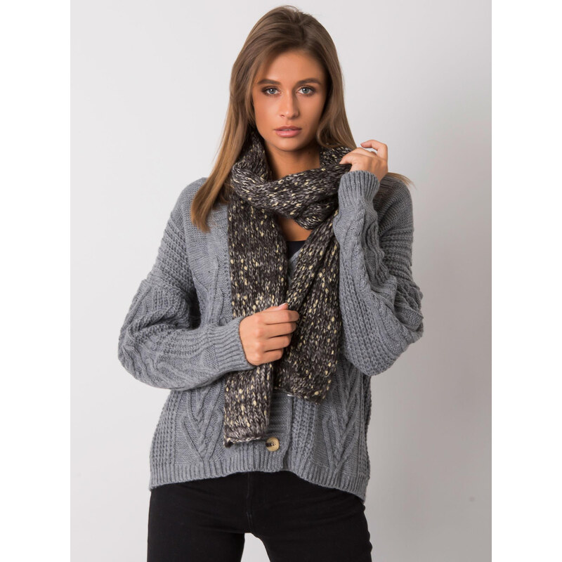 BASIC Čierny šál so zlatou niťou AT-SZ-RH-1407.23X-black 27262695