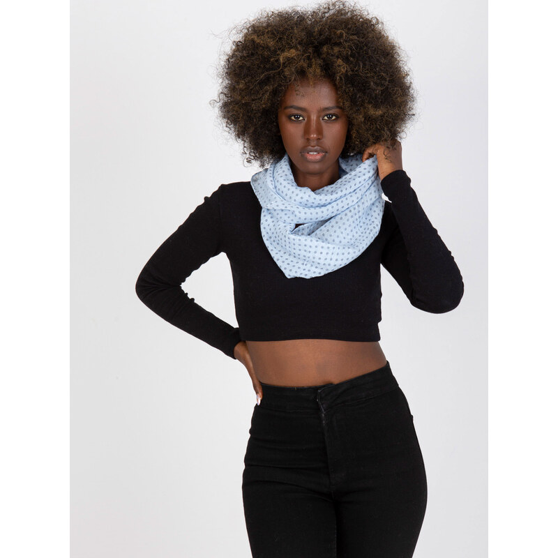 BASIC Svetlomodrá šatka s bodkami AT-CH-BF48181-light blue 52673008