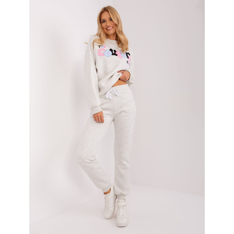 BASIC Svetlosivá tepláková súprava EM-KMPL-756.95P-light grey 46184698