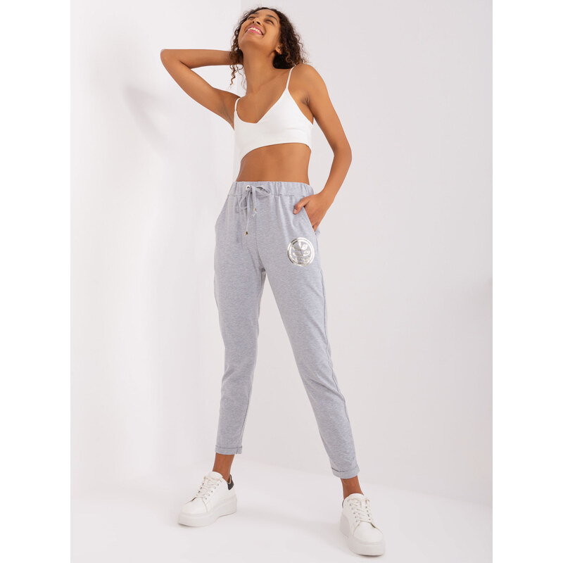 RELEVANCE Sivé dámske tepláky RV-DR-9260.61-grey 57954425