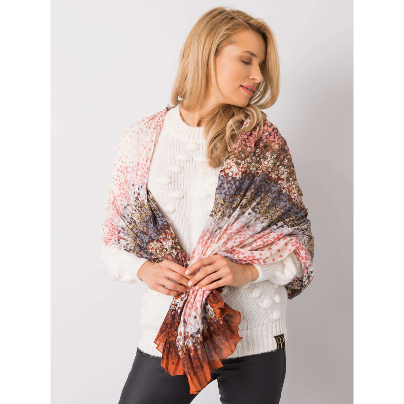 BASIC Oranžová šatka so vzormi -AT-CH-205095-orange 20469470