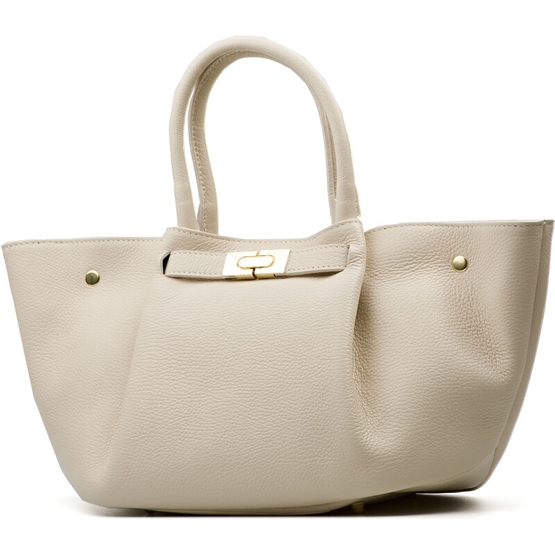 Blaire Kožená kabelka Cora béžová 64987642