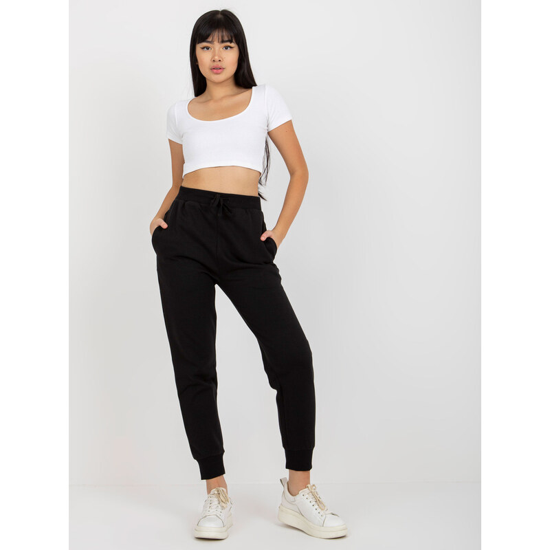 BASIC Čierne úzke tepláky TW-SP-2003.02-black 39132699