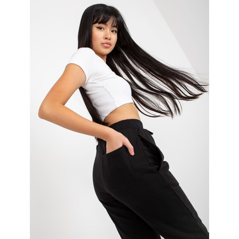 Mayflies Dámske zateplené tepláky s kravatou - čierne 64685680