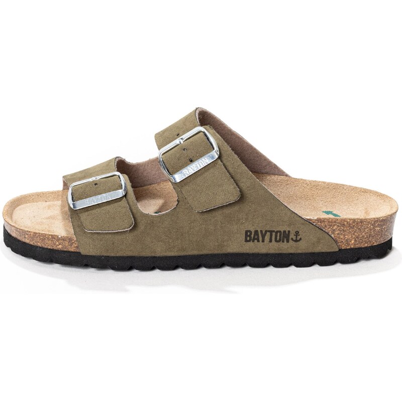 Bayton Šľapky Athena béžová / kaki / čierna / strieborná 63145386