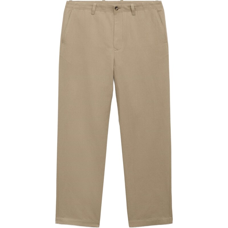 MANGO MAN Chino nohavice DARREN béžová 62879717