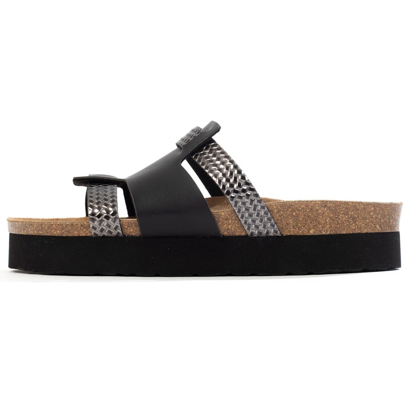 Bayton Šľapky Lecce sivá / farby bahna / čierna 63153648