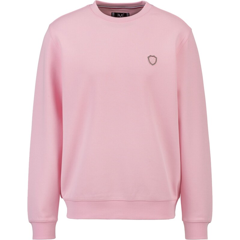 19V69 ITALIA Mikina Nico jedľová / ružová / tmavočervená / biela 63157644