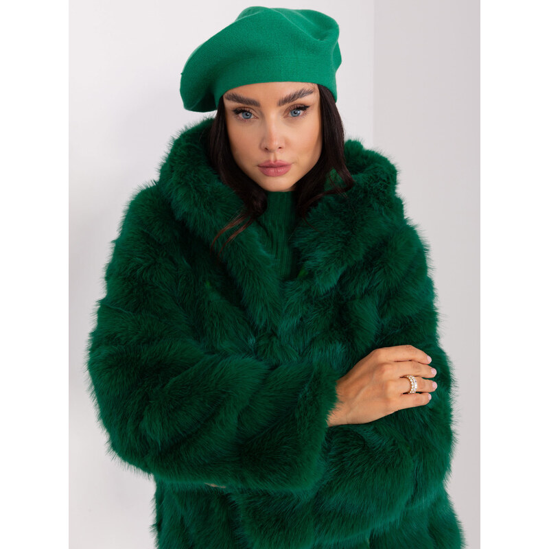 ITALY MODA Zelený štýlový baret -AT-SK-231305.91P-zielony 66148922