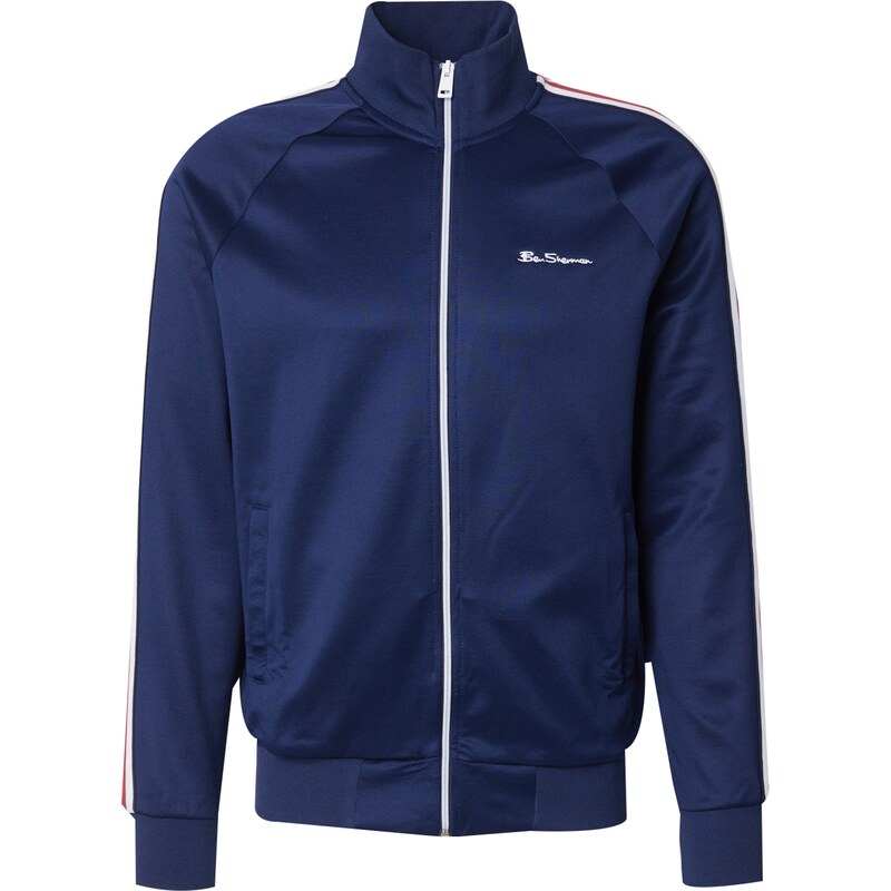 Ben Sherman Tepláková bunda námornícka modrá / červená / biela 62915787
