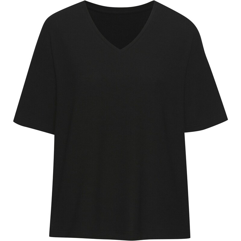 LASCANA Tričká na spanie čierna 62899724