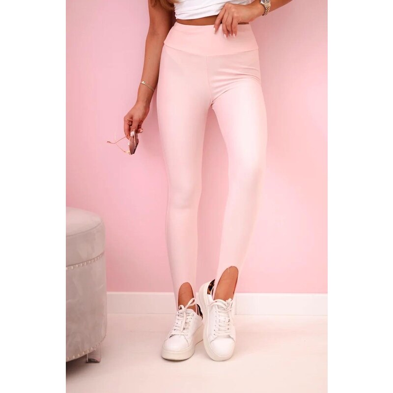 MladaModa Legíny s upínaním na pätu a vysokým pásom model 45491 62870037