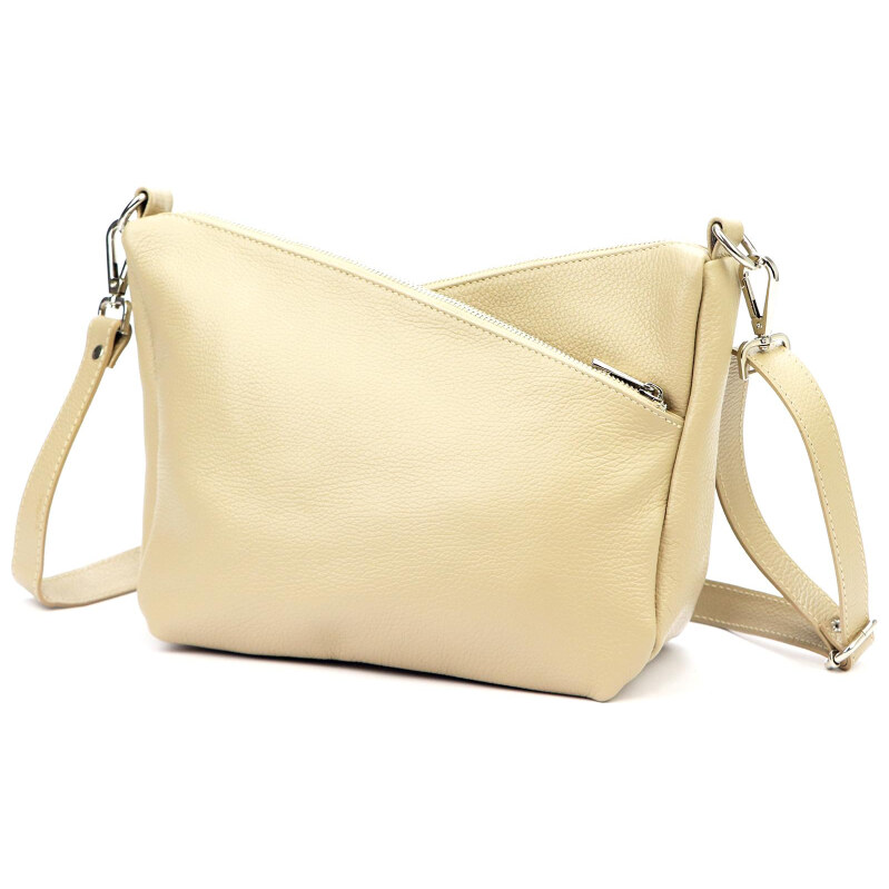 Kožená kabelka Luka béžová KZ56856 62885750