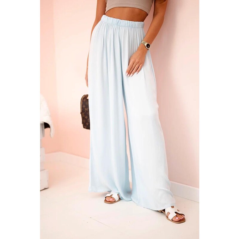 MladaModa Široké voľné nohavice s gumičkou v páse model 3180 63046544