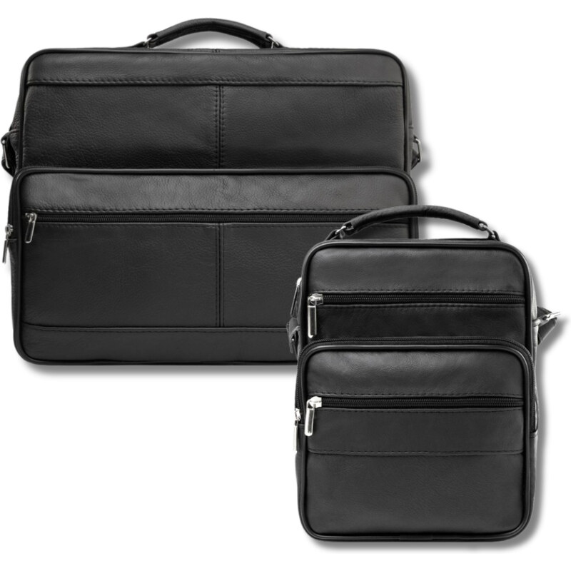 Abruzzo Pánska darčeková súprava, taška cez rameno a pánske kožené 62886291