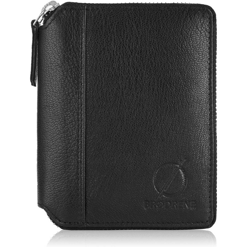 Brodrene Pánska kožená peňaženka | čierna G-05L/BLACK 62886294
