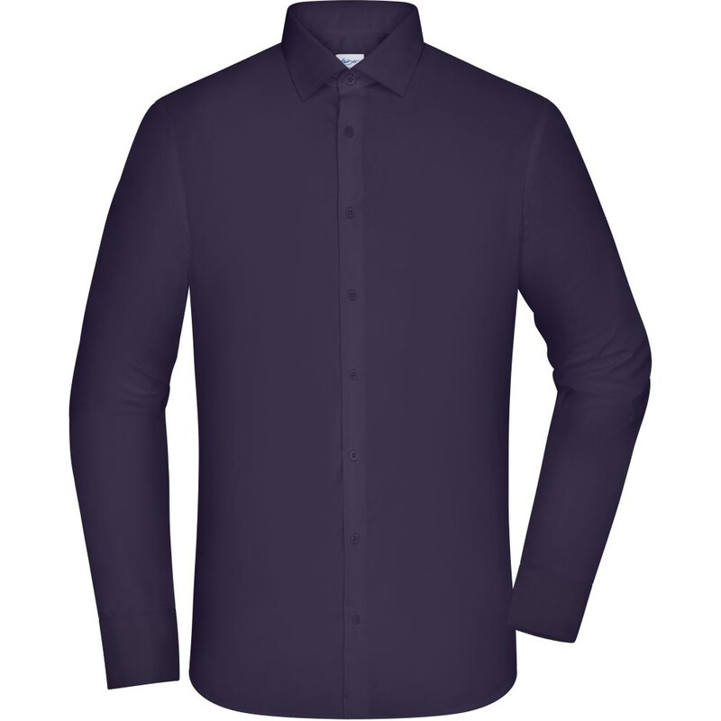 Pánska košeľa zo zmiešaného popelínu s dlhým rukávom Slim fit Daiber 62909344