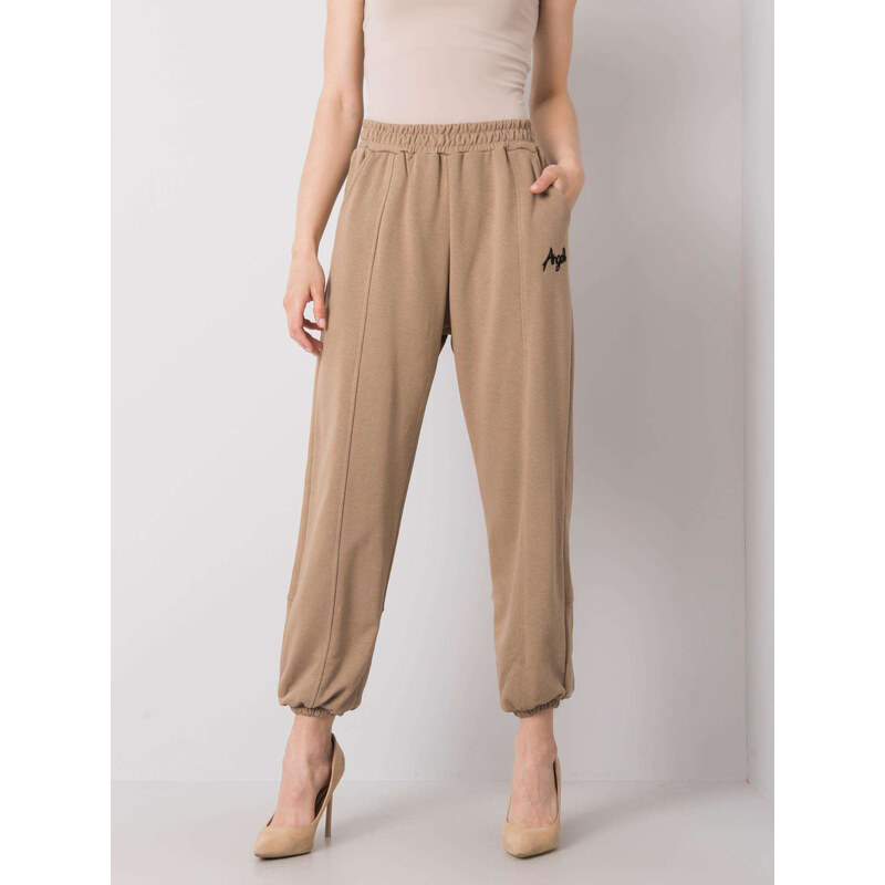 BASIC Béžové dámske voľné tepláky EM-DR-ES-21-524.16-beige 24087761